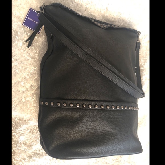 Sam & Hadley Bags Sam Hadley Xl Studded Black Bucket Bag Poshmark